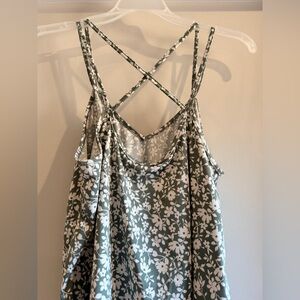 Papermoon Green and White Floral Camisole